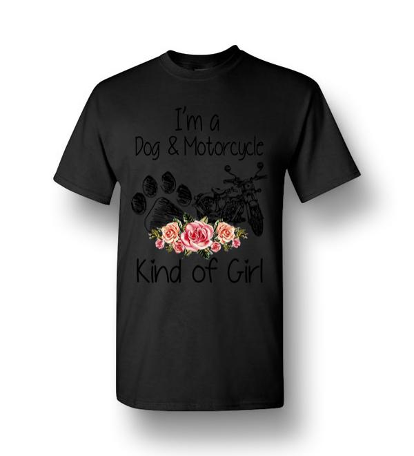 I’m A Dog And Motorcycle Kind Of Girl Men Short-Sleeve T-Shirt