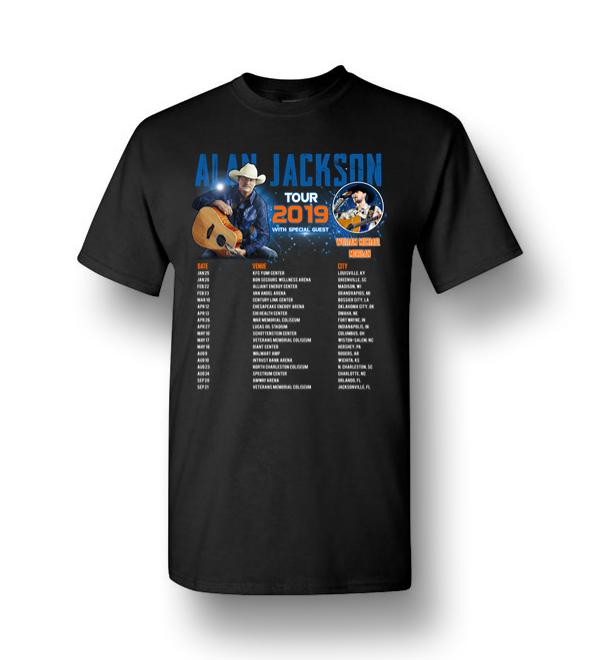 Alan Jackson World tour Schedule Calendar T-Shirt Men Short-Sleeve T-Shirt