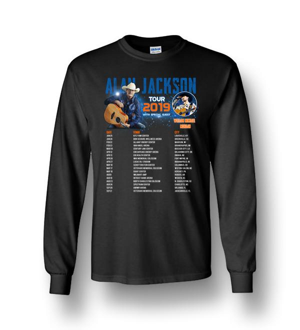 Alan Jackson World tour Schedule Calendar T-Shirt Long Sleeve T-Shirt