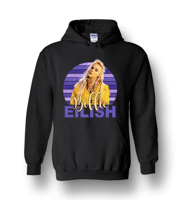 Billie Eilish Lovers Music Gift Awesome Retro Tshirt Heavy Blend Hoodie