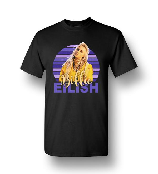Billie Eilish Lovers Music Gift Awesome Retro Tshirt Men Short-Sleeve T-Shirt