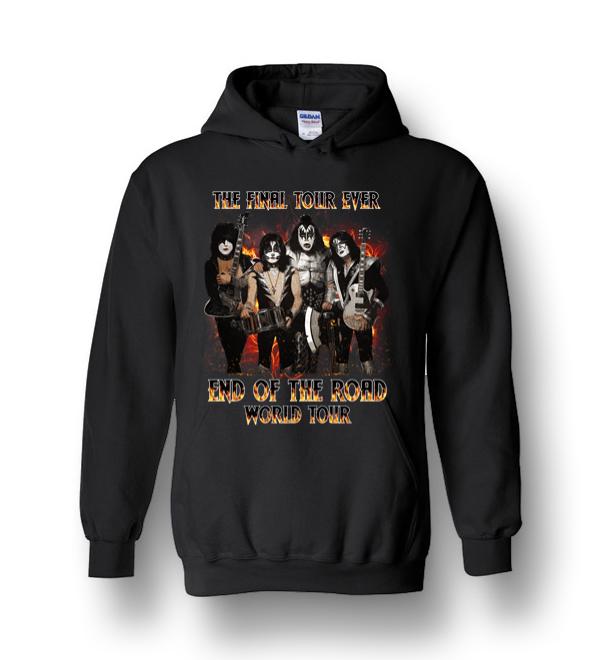 Kiss World Rock And Roll Music Gift Tour Band End Heavy Blend Hoodie