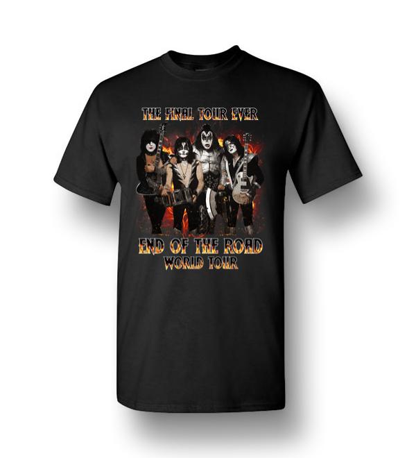Kiss World Rock And Roll Music Gift Tour Band End Men Short-Sleeve T-Shirt