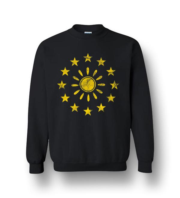 fedt nok kløft dyr Europe Symbol Sun Eu Stars European Union Flag Sign Logo Crewneck Sweatshirt  - DreamsTees.com - Amazon Best Seller T-Shirts