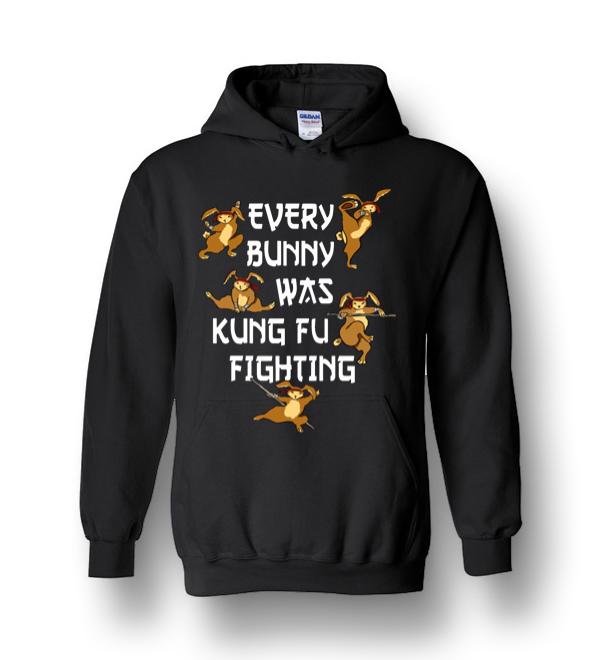 Every Bunny Was Kung Fu Fighting Funny Easter's Day Heavy Blend Hoodie