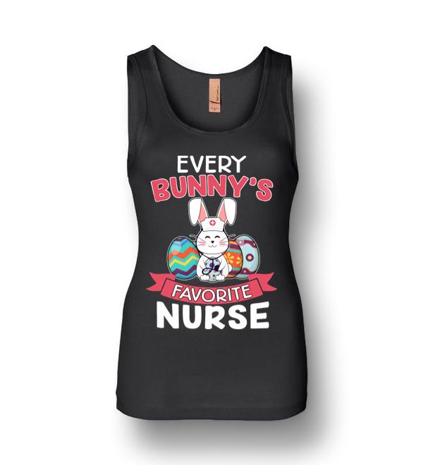 Every Bunny's Favorite Nurse Men & Women Easter Womens Jersey Tank