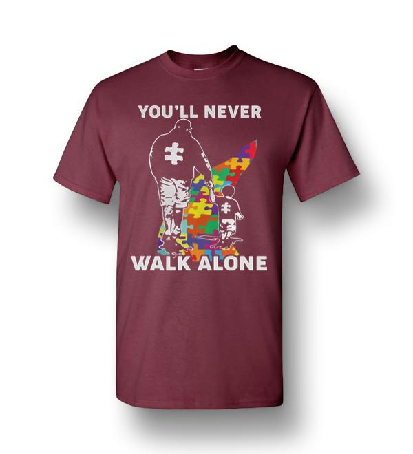 youll never walk alone autism shirt