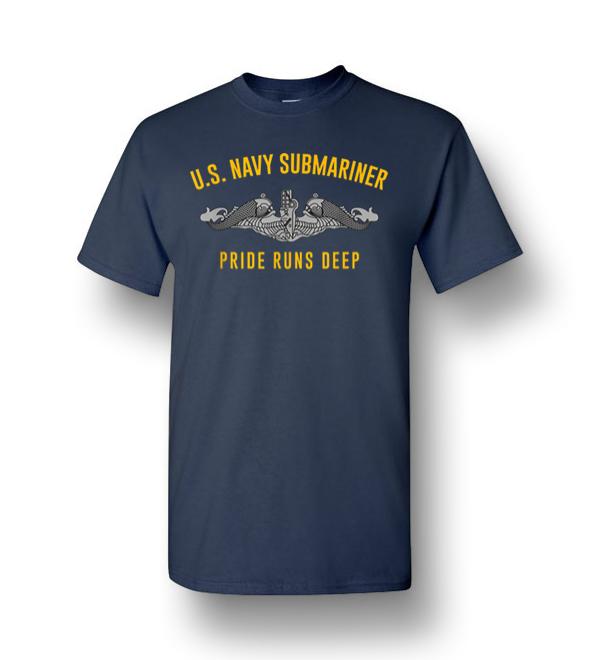 Us Navy Submariner Pride Runs Deep Men Short-Sleeve T-Shirt ...