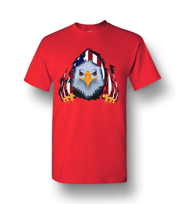 Usa Flag Bald Eagle 4th Of July Outfi Men Short-Sleeve T-Shirt ...