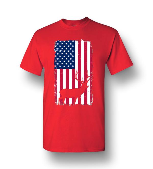 Independence Day Hunting American Flag Men Short-Sleeve T-Shirt ...