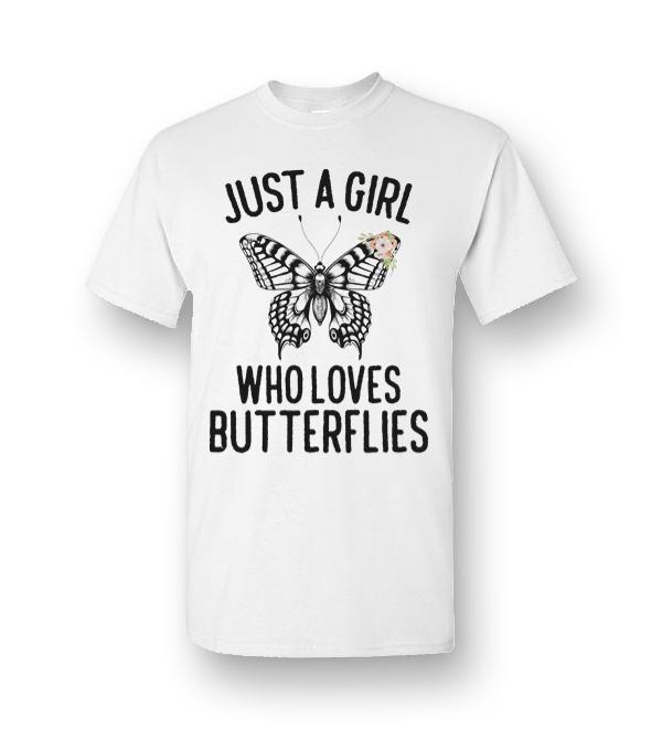 Just A Girl Who Loves Butterflies Men Short-Sleeve T-Shirt - DreamsTees ...