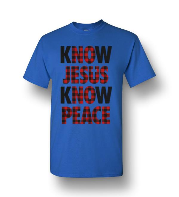 Know Jesus Know Peace Men Short-Sleeve T-Shirt - DreamsTees.com ...