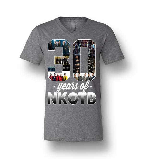 Lovely 30 Years Of Nkotb Men Canvas Unisex V-Neck T-Shirt - DreamsTees ...