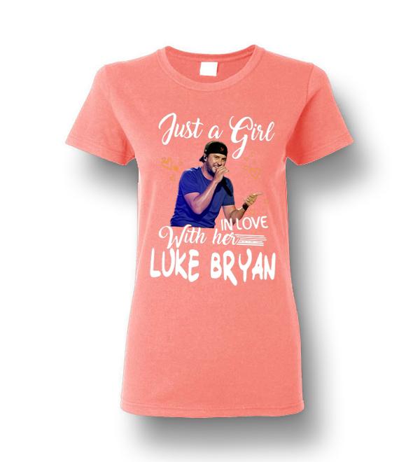 Luke Bryan Just A Girl In Love With Her Ladies Short Sleeve