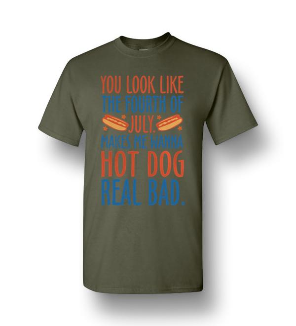 Makes Me Wanna Hot Dog Real Bad Men Short-Sleeve T-Shirt - DreamsTees ...