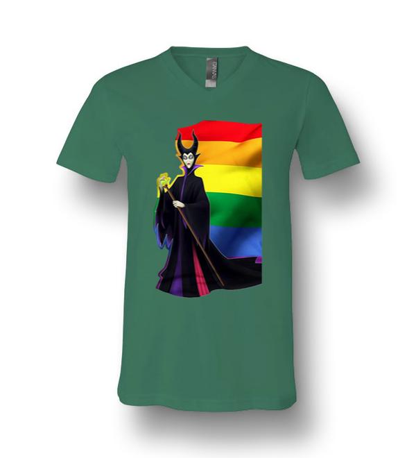 Maleficent Lgb Canvas Unisex V-Neck T-Shirt - DreamsTees.com - Amazon ...