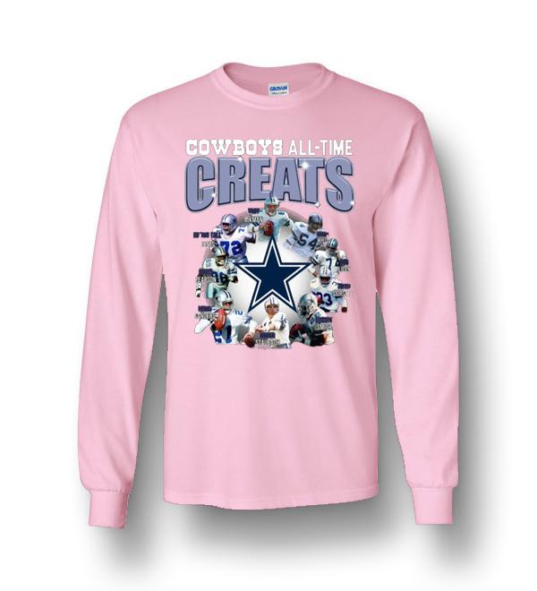 pink dallas cowboys sweatshirt