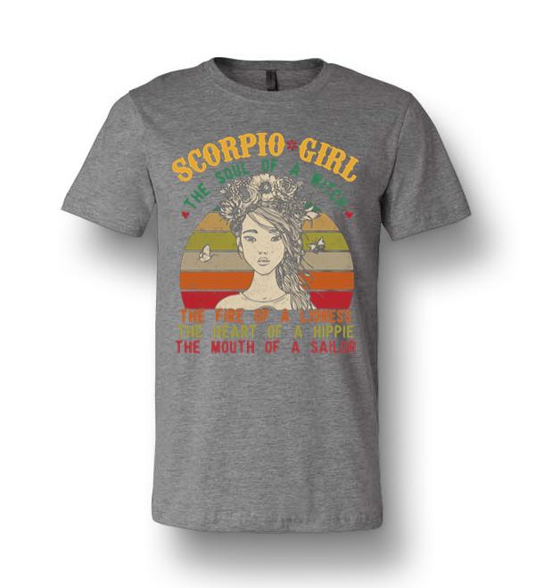 Scorpio Girl The Soul Of A Witch - Zodiac Pride Unisex Premium T-shirt ...