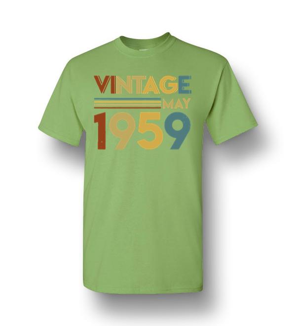 Vintage May 1959 Birthday Men Short-Sleeve T-Shirt - DreamsTees.com ...