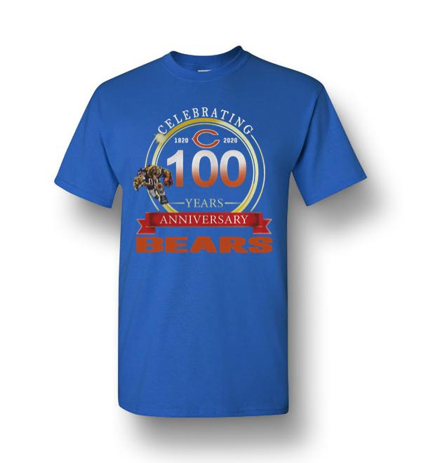 Celebrating Chicago Bears 100 Years Anniversary Men Short-Sleeve T ...