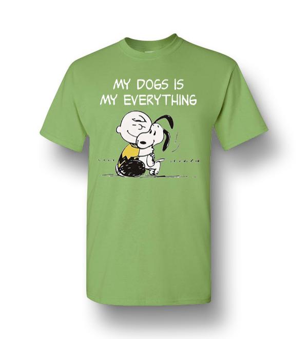 Charlie Brown My Dog Is My Everything Men Short-Sleeve T-Shirt ...