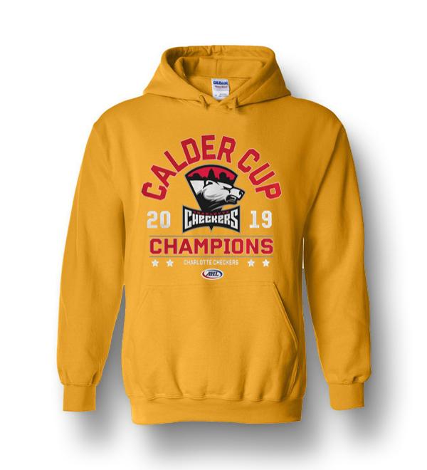 Charlotte Checkers 2019 Calder Cup Champions Heavy Blend Hoodie ...