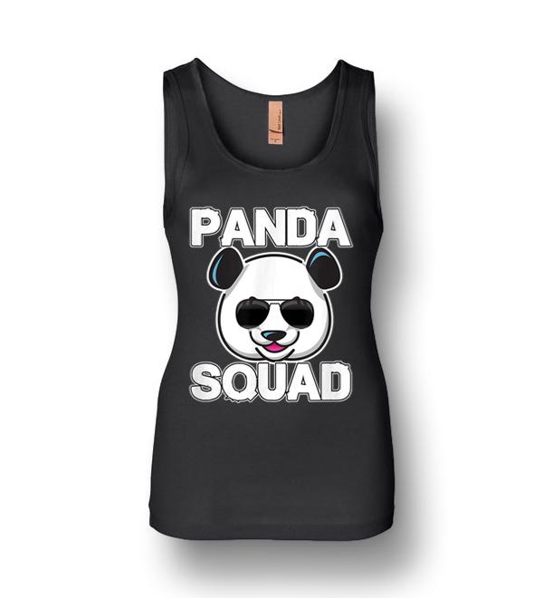 Cool Panda Squad I Panda Bear Womens Jersey Tank Amazon Best Seller T Shirts 