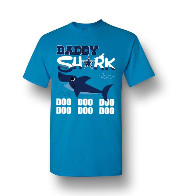 Dallas Cowboys Daddy Shark Doo Doo Men Short-Sleeve T-Shirt ...