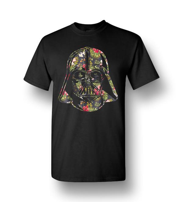 Darth Vader Floral Tropical Hawaiian Flower Bouque Men Short-Sleeve T ...