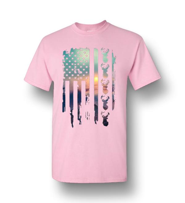 deer hunting american flag shirt