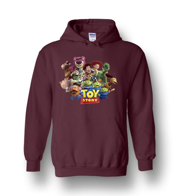 Disney Pixar Toy Story Buzz Woody Wendy Running Heavy Blend Hoodie ...