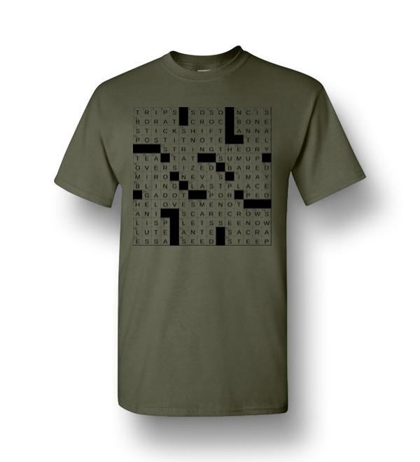 Stuffed Crossword Clue Men Short Sleeve T Shirt DreamsTees com