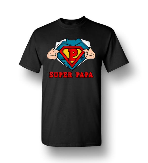 Super Papa Hero Men Short-Sleeve T-Shirt - DreamsTees.com - Amazon Best ...