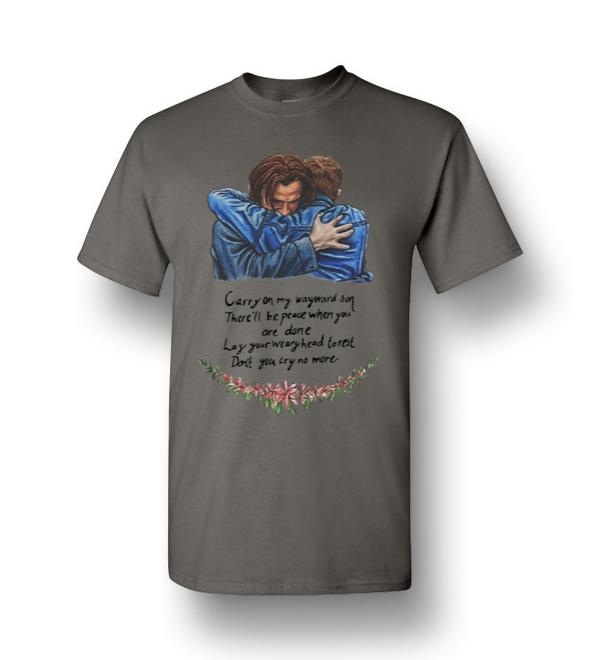 carry on my wayward son supernatural tshirt